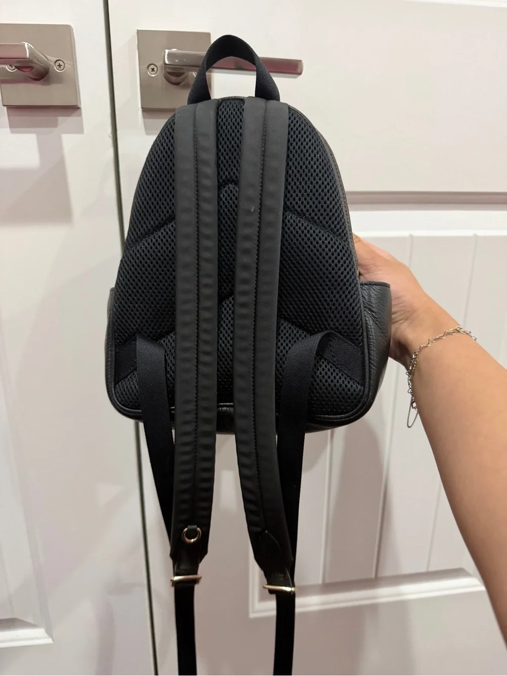 Coach Brown/Black Signature Mini Backpack with Gold Hardware